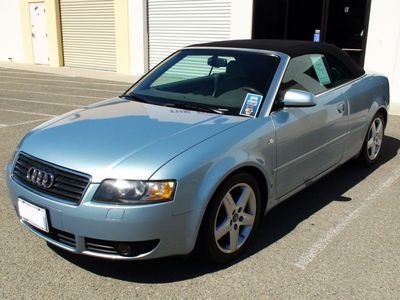 2004 audi a4 cabriolet 1.8t: convertible, bose, leather, turbo, 2 door, auto