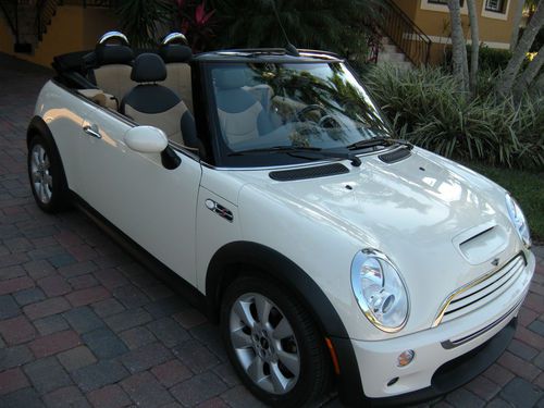 2007 mini cooper "s" convertible~1 owner~46k~2 tone leather~6 speed~exceptional~