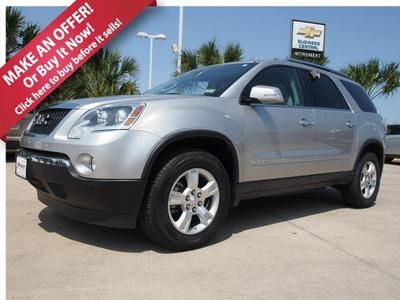 08 slt-1 suv 3.6l automatic low miles 3 row heated leather seats rear ac &amp; more!