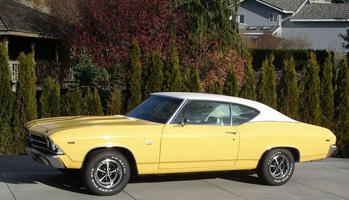 1969 chevelle ss396 4 speed fully restored #'s matching beauty daytona yellow