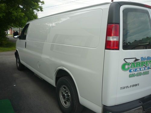2007 gmc savana 3500 1 ton extended carpet cleaning van with butler truck mount