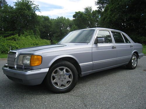 No reserve! 1-owner! clean carfax! leather! sunroof! runs great! w126 s-class
