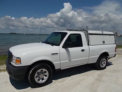 11 ford ranger xl reg cab - work topper - clean one owner florida truck