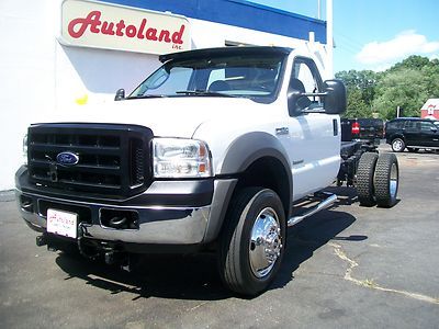 Ford f550 dually drw diesel cab and chassis white