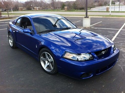 2003 ford mustang svt cobra coupe, sonic blue