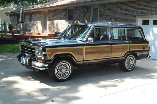 1991 jeep grand wagoneer final edition no reserve low miles clean original jeep!