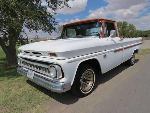 1966 chevy pickup custom c10 1/2 ton from west texas orig build sheet 305 700r4