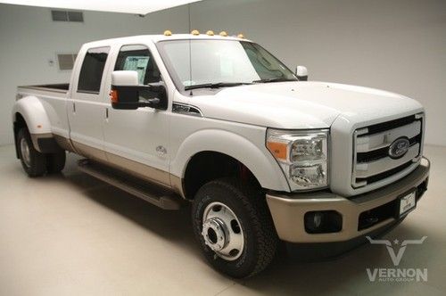 2014 drw king ranch crew 4x4 fx4 navigation sunroof leather heated v8 diesel