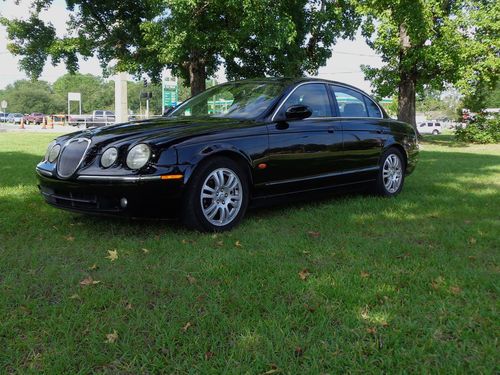 2005 jaguar s type--beautiful black--sunroof--leather--no reserve--no reserve !!