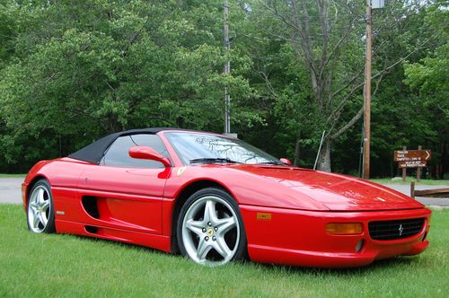 1995 red ferrari f355 spider - manual - full service just completed!