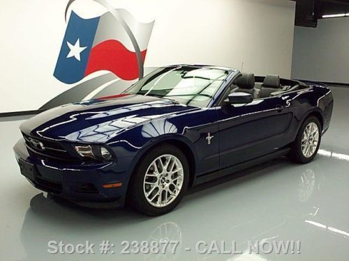 2012 ford mustang convertible 6 spd leather spoiler 21k texas direct auto