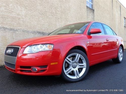 2007 audi a4 2.0t premium package leather heated seats walnut wood low miles!!!