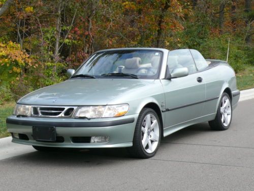 2002 saab-- 9-3 se convertible -- one owner-- lo, lo miles