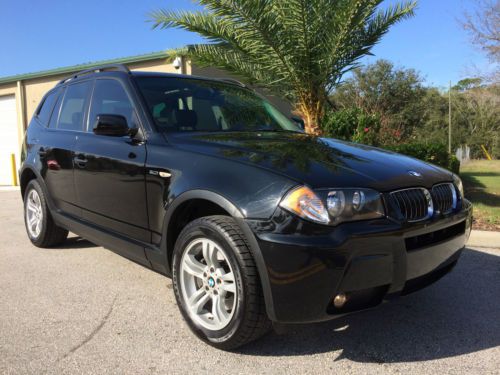 2006 bmw x3 3.0i awd 2 tvs! only 55k miles! heated leather - pano roof - look!!