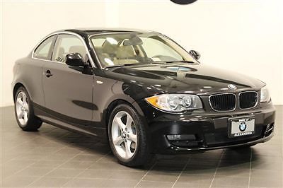 2011 bmw 128 coupe automatic moonroof beige heated leather seats black