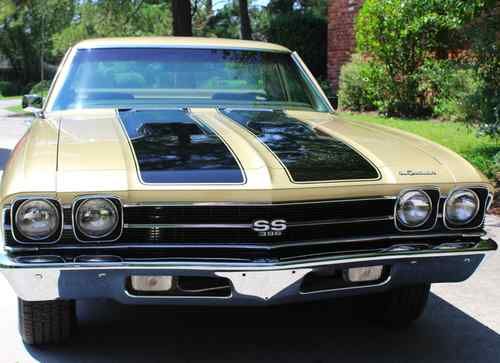 1969 ss 396 el camino, untouched, numbers matching, documented 41,036 mile car