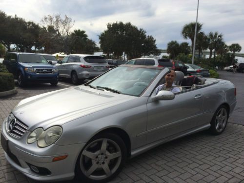 Mercedes benz clk 500 convertible, 5.0liter, 2005, 90,000 miles, excellent cond