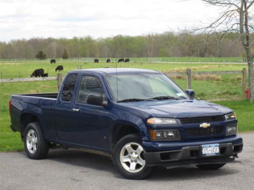 2009 chevrolet colorado lt chevy pickup pick up extended cab blue fleetside ext