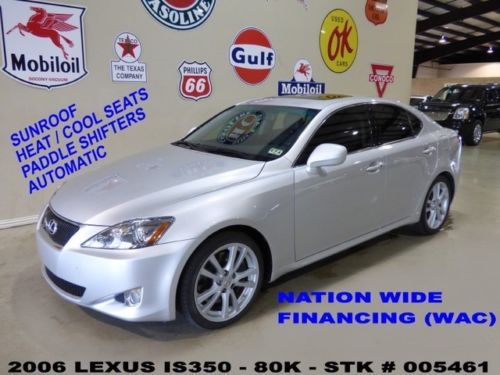 2006 is 350,automatic,sunroof,htd/cool lth,6 disk cd,18in whls,80k,we finance!!