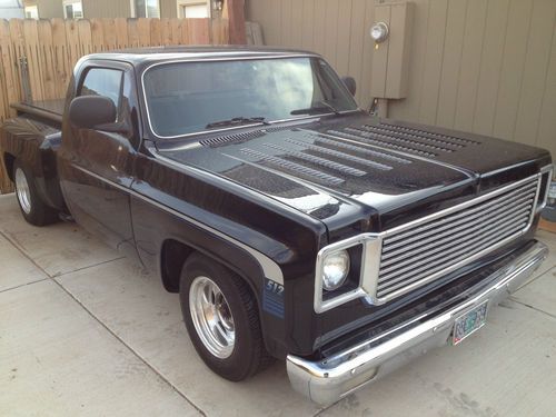 1976 chevrolet stepside -- lowered,louvered,coustomized
