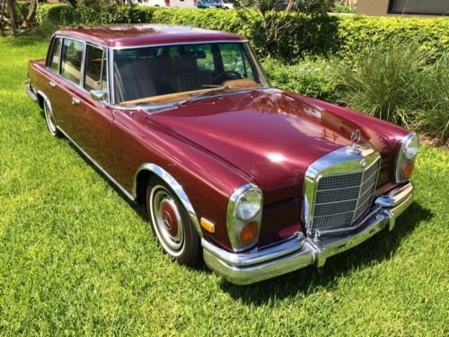 1972 mercedes 600 swb w100 low production of 2,190