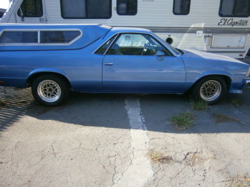 79 elcamino with cap, new paint and clean bed,mag wheels front spoiler!!