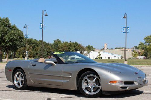 00 vette convertible automatic leather ls1 5.7l v8 new tires ride control alloys