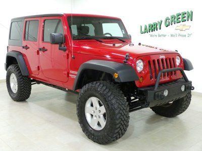 2011 jeep wrangler unlimited mojave, auto, warranty, lifted, 35's **we finance**