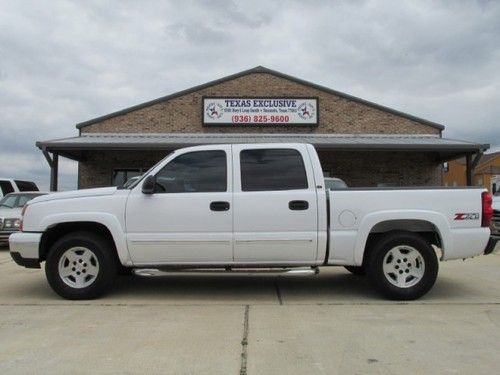 2006 1500 crew cab z71 4x4 leather heated seats 1 texas owner low miles dvd nice