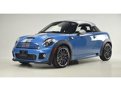 2013 mini cooper s coupe kite blue toffee 190 miles lots of jcw parts as new!!