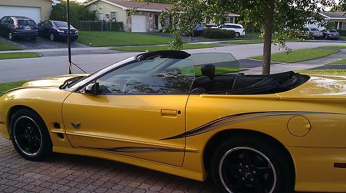 2002 firebird trans am convertible collector yellow