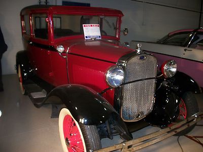 1930 ford model a red new paint flathead 4 cylinders leather seats
