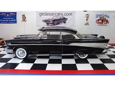 1957 chevrolet bel air 2dr hardtop 283 powerpack #s match highly optioned low mi