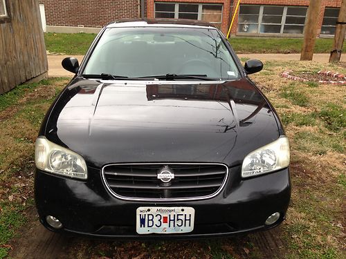 2001 black nissan maxima. great car, needs some work