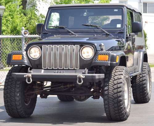 2004 jeep wrangler tj lj unlimited 4" lift 33" tires 4.88 gears rear locker