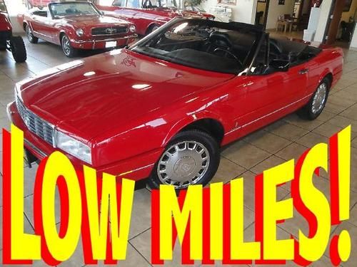 1992 cadillac allante convertible leather chrome wheels only 52k miles!!!