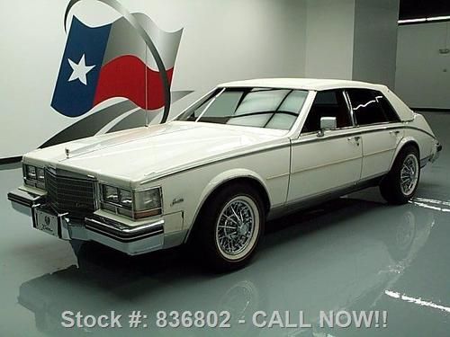 1984 cadillac seville red leather white walls only 78k texas direct auto