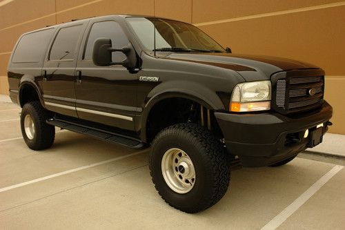 03 ford excursion limited legendary 7.3l diesel 4wd 6" lift kit low millage