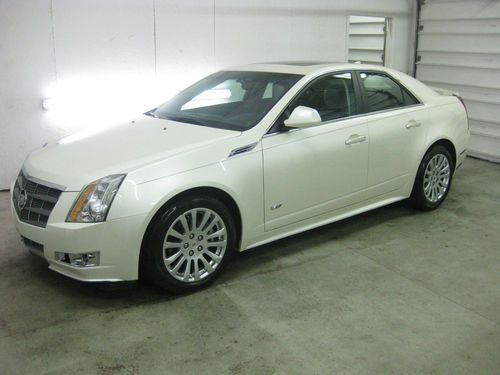 2010 cadillac cts pearl white 2 owner florida car sport pkg