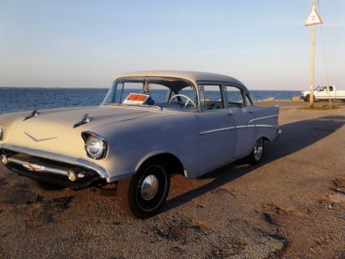 1957 chevy 210 4-door partially  restored