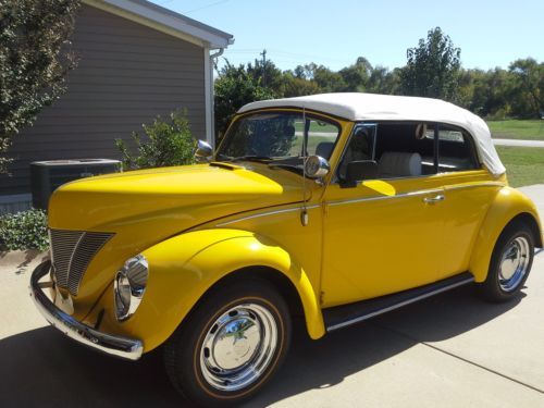 Older restoration, great condition, karmann, customized 1940 ford hood and grill