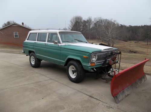 1977 jeep cherokee chief with snow plow