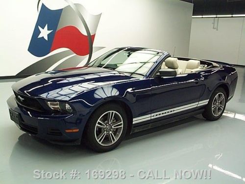 2010 ford mustang v6 premium convertible leather 72k mi texas direct auto