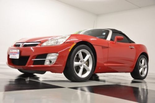 Roadster convertible black leather 2.0l turbo sporty 2008 2010 2009 red auto