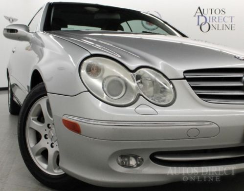 We finance 03 clk320 clean carfax heated leather seats cd changer sunroof xenons