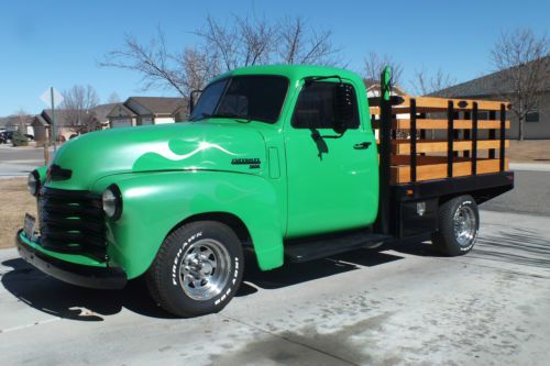 1948 chevy 3600 flatbed truck - reserved lowered
