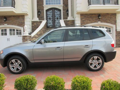 Bmw 2005 x3 silver grey metallic, cold weather package, premium package, excella
