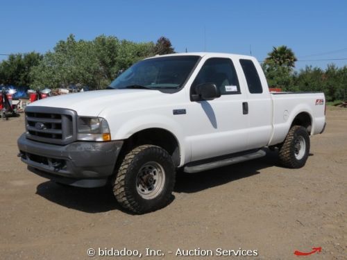 2003 ford f250 4x4 fx4 extended cab pickup truck 5.4l v8 a/t cold a/c short bed