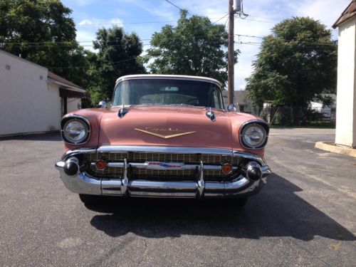 1957 chevrolet chevy bel air convertible look ! really nice !