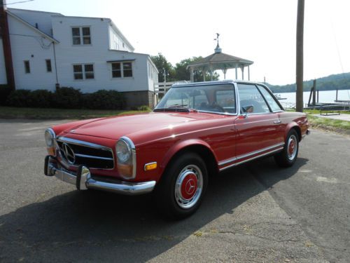 1971 mercedes benz 280sl pagoda two tops books and tools